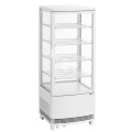 Bartscher Mini-Kühlvitrine 98L2T weiß