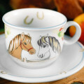 Seltmann Weiden Compact Pony Speiseteller rund 25,5 cm Tasse mit Untertasse