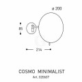 Aliseo Reflection Kosmetikspiegel Cosmo Minimalist rund Schwenkarm-00