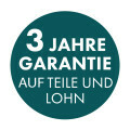 3 Jahre Garantie auf Teile und Lohn!