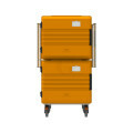 Rieber Thermoport Speisentransportbehälter 2x6000 K fahrbar orange von vorne