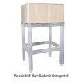 Contacto Edelstahluntergestell für Hackblock aus Holz, 300 x 300 mm-00