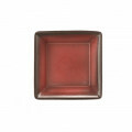 Schale 5140 10x10 cm, ziegelrot Draufsicht