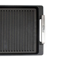 SARO Eurolux Premium Grillplatte mit Edelstahlgriffen 41 x 24 cm