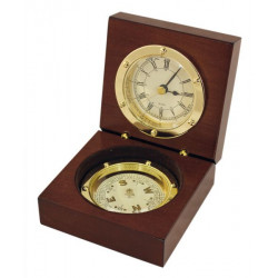 SeaClub Uhr und Kompass in Holzbox