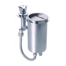 Stöckel Messerabstreifbehälter Einbaumodell 24W mit Wasserzulauf