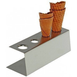 APS Eiswaffel-Ständer Edelstahl