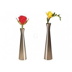 APS Vase Edelstahl-Look 4x16,5 cm