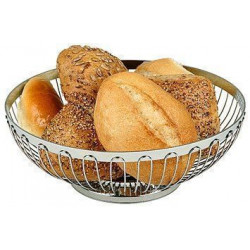 APS Brot- und Obstkorb oval 20x15x6,5 cm Edelstahl