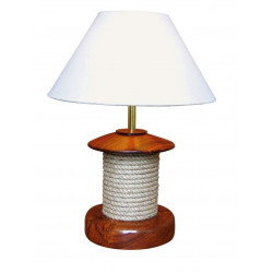 SeaClub Lampe mit Tau, Holz