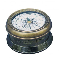SeaClub Kompass antik mit Glasdeckel