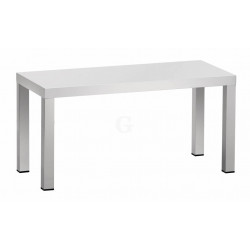Edelstahl Aufsatzboard 1-Etage, Bautiefe 300 mm, AISI 304, 1300 x 300 x 400