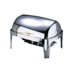 Contacto Chafing Dish mit Roll Top, Brennpaste, vergoldete Griffe