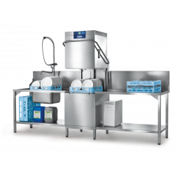 Hobart Haubenspülmaschine PROFI AMXXRSW-10B mit integrierter Wasserenthärtung und Abwasser-Wärmerückgewinnung