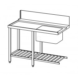 Winterhalter Zulauftisch 1200 mm für PT Serie BR 711