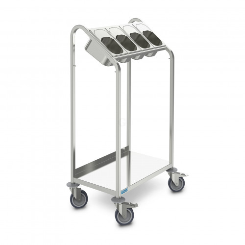 Hupfer Besteck- und Tablettwagen BTW 4 GN/100TA H:1300