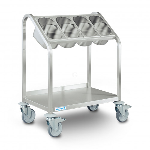 Hupfer Besteck- und Tablettwagen BTW / 4 x GN-900