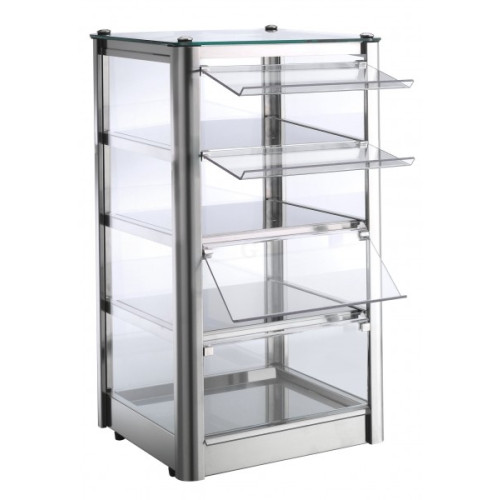 Neumärker Backwaren-Warmhaltevitrine Cube 4 Neutral