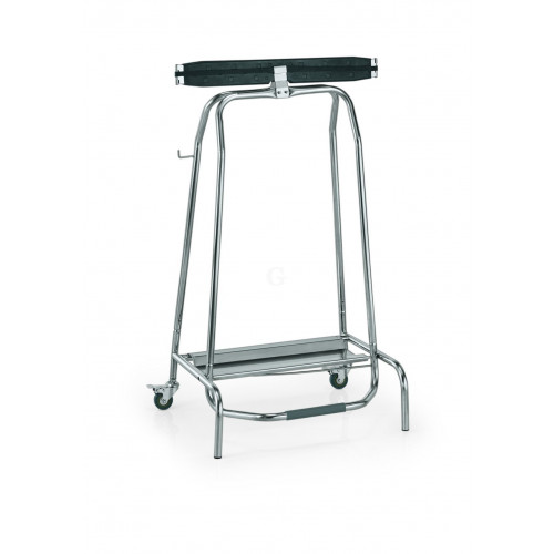 WAS Müllbeutelhalter mit Fußpedal Höhe 95 cm Edelstahl