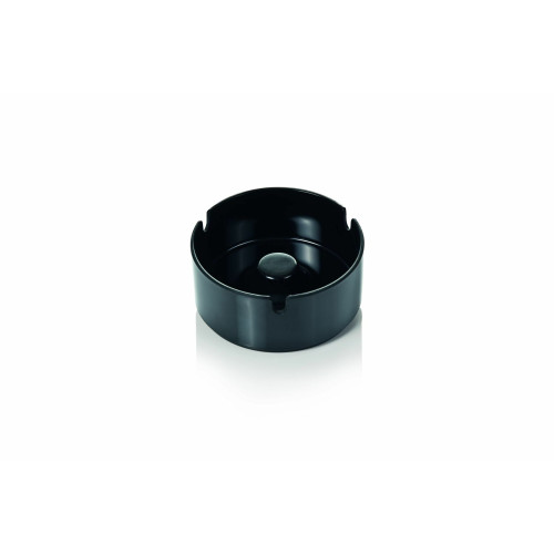 WAS 6 x Aschenbecher Ø 10 cm schwarz Melamin