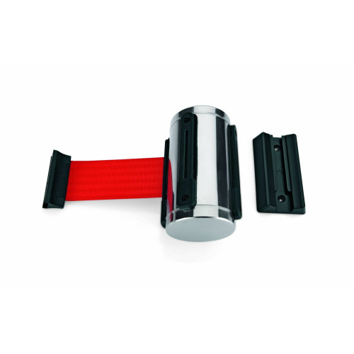 WAS Gurtband Highflex zur Wandmontage,3 m rot Edelstahl Polyester
