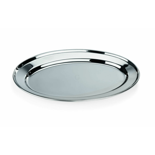 WAS Servierplatte 40 x 26 cm Chromnickelstahl