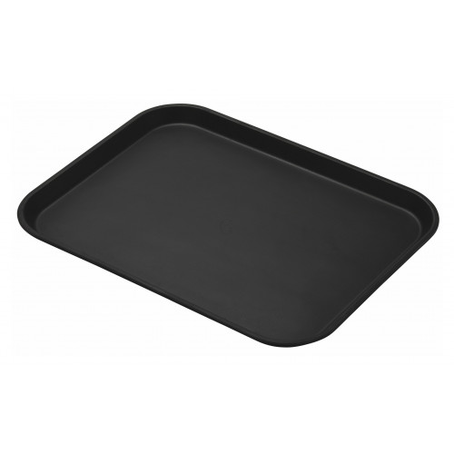 CAMBRO Camtread Fiberglas Tablett mit Rutschfester Oberfläche 36 x 46 cm Schwarz