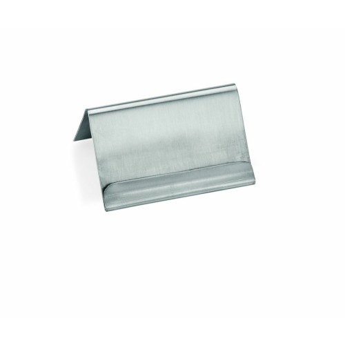 WAS 12 Kartenhalter mit Falz 6 x 4,5 x 3,5 cm Chromnickelstahl