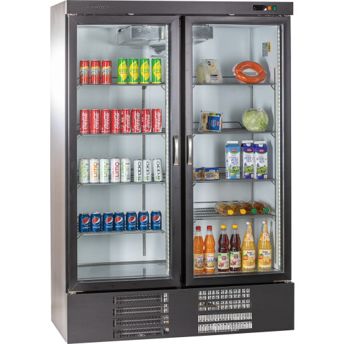 KBS Glastürkühlschrank TKU 1200 G mit zwei Türen