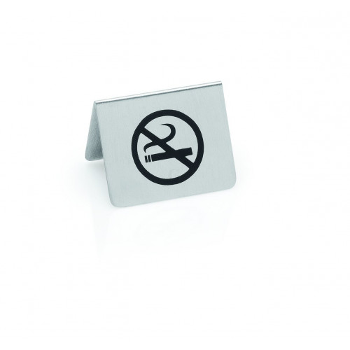 WAS Nichtraucherschild 5,5 x 5 x 3,5 cm Chromnickelstahl