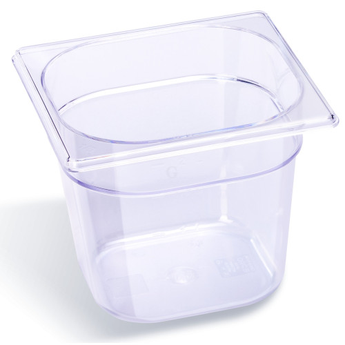 B.PRO Gastronorm-Behälter 1,1 Liter Polycarbonat GN 1/6-65 mm