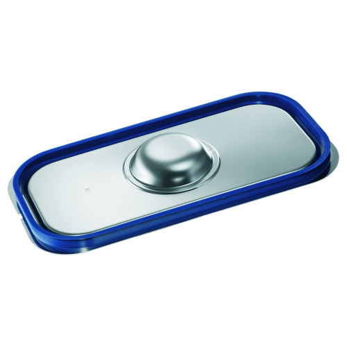 B.PRO Gastronorm Dichtungsdeckel für GN mit Bügelgriff Edelstahl-GN 1/4