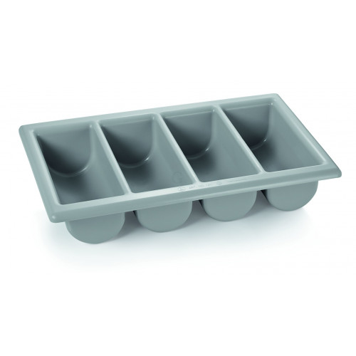 WAS GN Besteckkasten mit 4 Einteilungen 1/1 Polyethylen