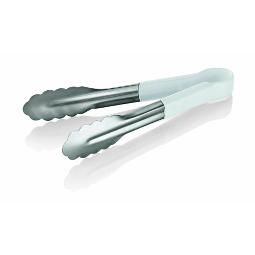 WAS Universalzange HACCP Tongs 1549 24 cm weiß Chromnickelstahl