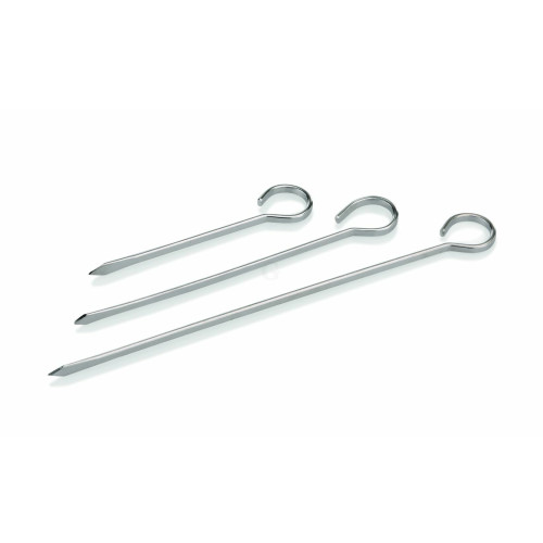 WAS Fleischspieß Set 12-teilig 21 cm Edelstahl