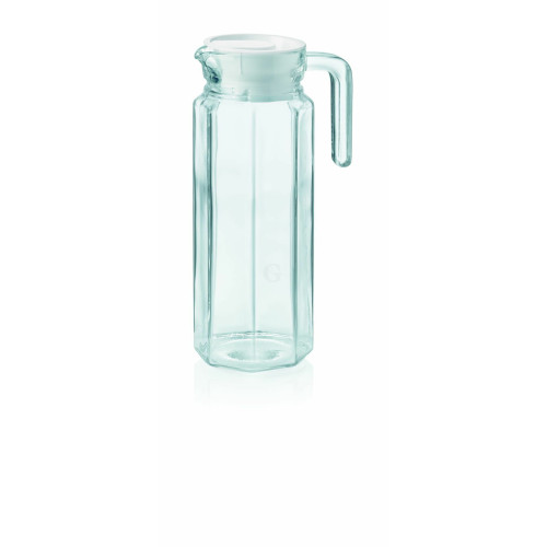WAS Krug mit Kunststoffdeckel 0,5 Liter Ø 7,5 cm Glas
