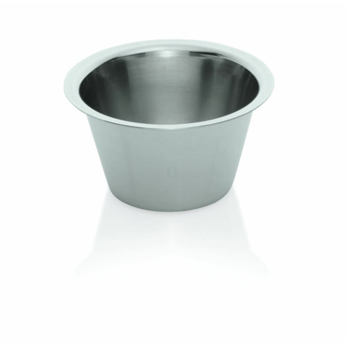 WAS 12 x Dariolform 0,1 Liter Ø 6,5 cm Chromnickelstahl