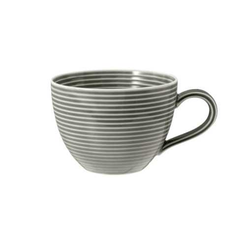 Seltmann Weiden BEAT Color Glaze Kaffeeobertasse 0,26 l mit Relief , perlgrau