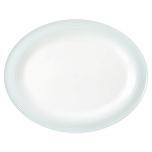 Seltmann Weiden BLUES Platte oval 35 cm, arktisblau