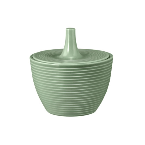 Seltmann Weiden BEAT Color Glaze Zuckerdose 0,27 l mit Relief , salbeigrün