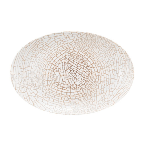 Seltmann Weiden LIBERTY Servierplatte oval 31,5 x 21 cm, krakelee