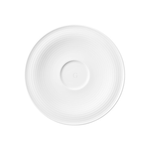 Seltmann Weiden BEAT Kombi-Untertasse groß 16,5 cm mit Relief weiß