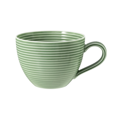 Seltmann Weiden BEAT Color Glaze Kaffeeobertasse 0,26 l mit Relief , salbeigrün