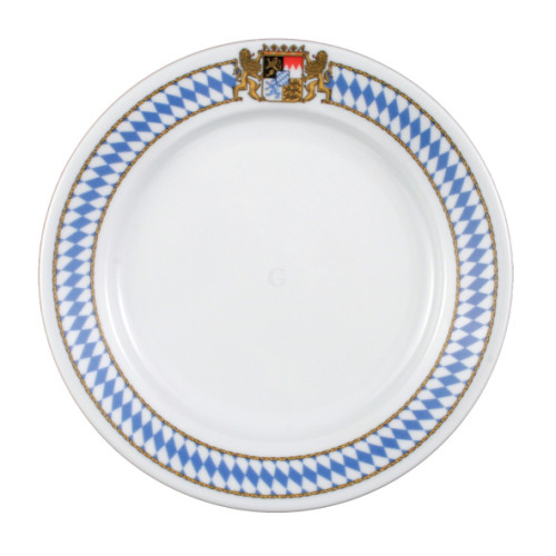 Seltmann Weiden COMPACT Bayern Teller flach Fahne (1/2 Dick) 21 cm