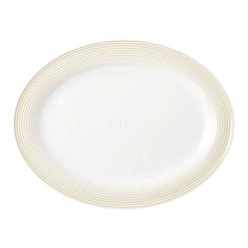 Seltmann Weiden BLUES Platte oval 31 cm, sandbeige