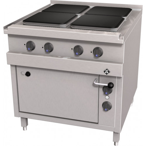 MKN Optima 850 Elektro Herd 4 Platten mit E-Backofen 2/1 GN