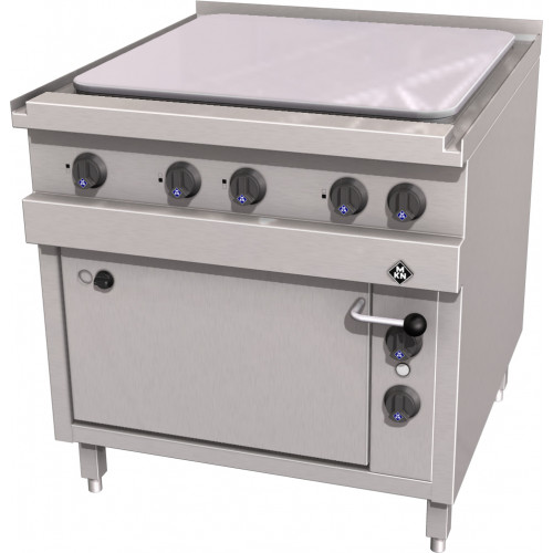 MKN Optima 850 Elektro Herd Großkochfeld 4 mit E-Backofen 2/1 GN hartverchromt-30