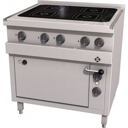 MKN Optima 700 Elektro Herd Vitro 4 mit E-Backofen 1 1/2 GN