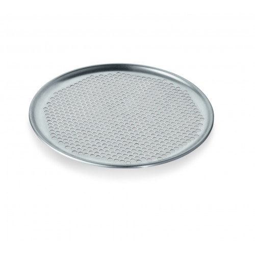 WAS Pizzablech Ø 33 cm Perforierung Ø 6,5 mm Aluminium
