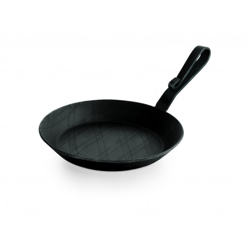 WAS Brat-/Servierpfanne Iron Pan 22, mit gebogenemHakenstiel, Ø 20 cm  Eisen